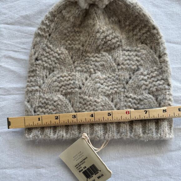 NEW Faherty Marbled Cable Beanie Driftwood One Size Wool Alpaca w/tags - Picture 7 of 7